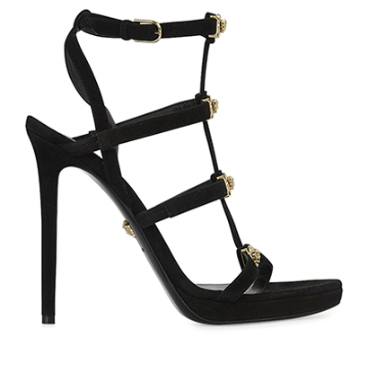 Versace Medusa Strappy Heels, front view
