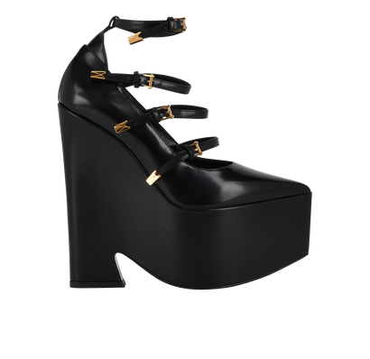 Versace Tempest Platform Pumps, front view