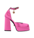 Versace Aevitas Platform Heels, &pound;250, Shoes, Pink, Satin, Front view