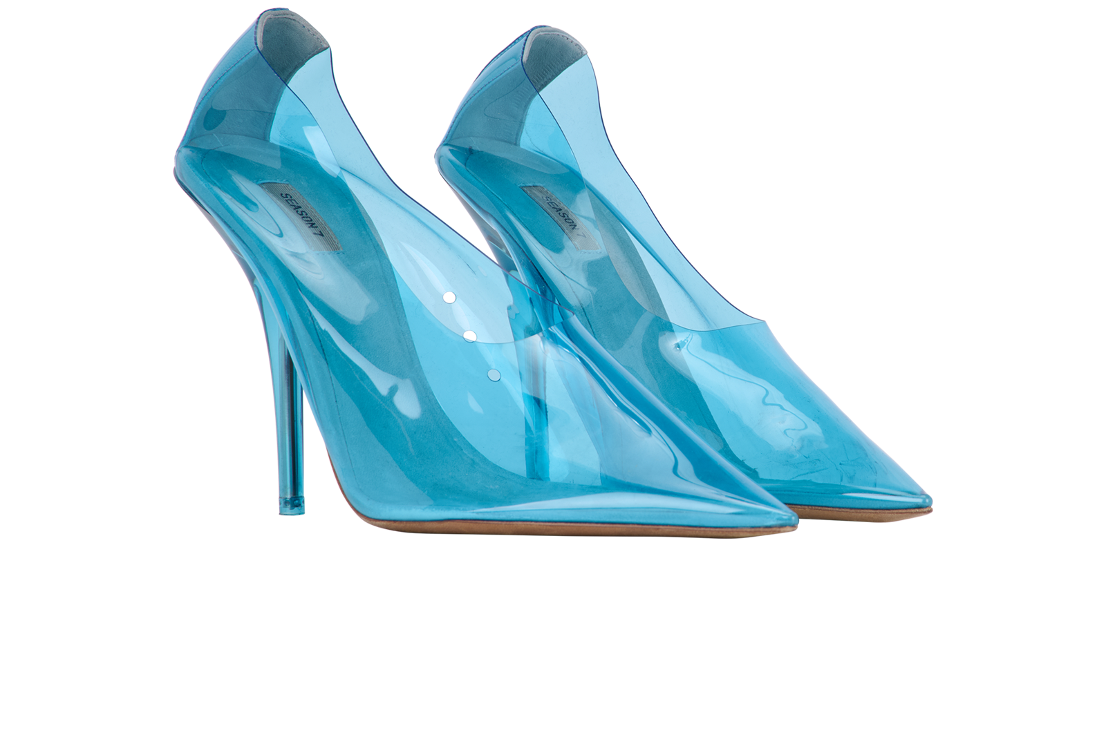 Yeezy Season 7 Pumps, &pound;150, Shoes, Blue, PVC, Side view