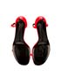 Saint Laurent Amber Patent-Leather Sandals, top view