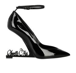Yves Saint Laurent Opyum Appelle Moi Heels, Patent, Black, UK3, 3*
