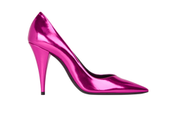 Saint Laurent Metallic Pumps, Leather, Pink, UK5, 3*