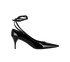 Saint Laurent Ankle Straps Pumps, &pound;160, Shoes, Black, Patent Leather, Front view