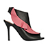 Balenciaga Ruffled Two-Tone Peep-toe Heels, front view