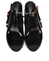 Balenciaga Ruffled Two-Tone Peep-toe Heels, top view