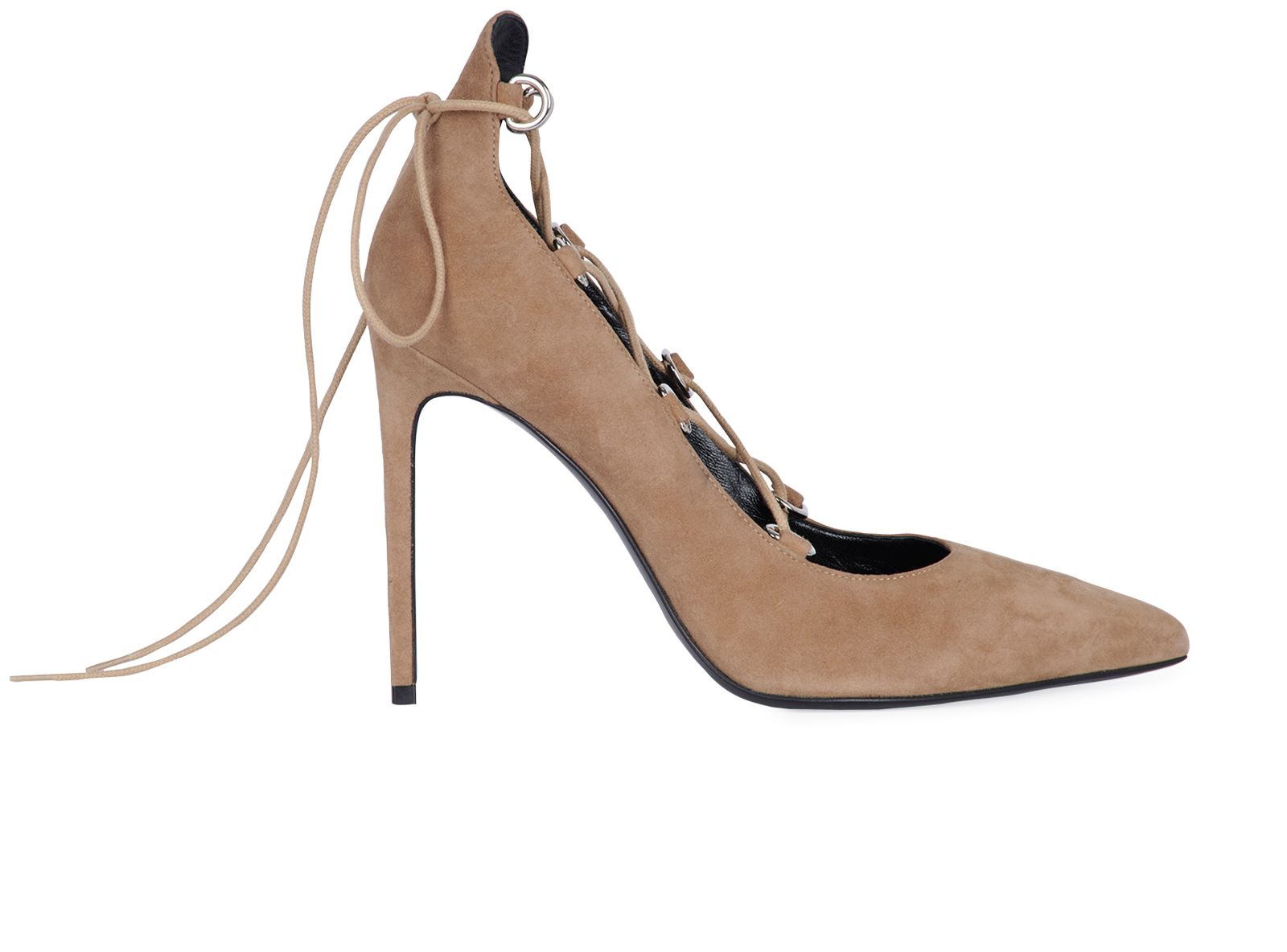 saint laurent lace up heels