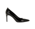 Saint Laurent Pointed Toe Pumps, &pound;220, Shoes, Black, Patent Leather, Front view