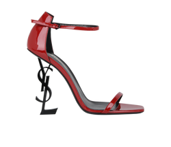 Saint Laurent Opyum Sandals, Patent, Red, UK8, DB, 3*