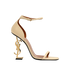 Saint Laurent Opyum Sandals 110, &pound;450, Shoes, Cream, Leather, Front view