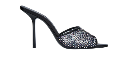 Saint Laurent Crystal Embellished Mules, front view