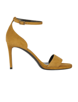 Yves Saint Laurent Jane 80 Heels,Suede,Yellow,UK4,DB,B,3*