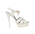 Saint Laurent Tribute Heels, &pound;250, Shoes, White, Leather, Front view