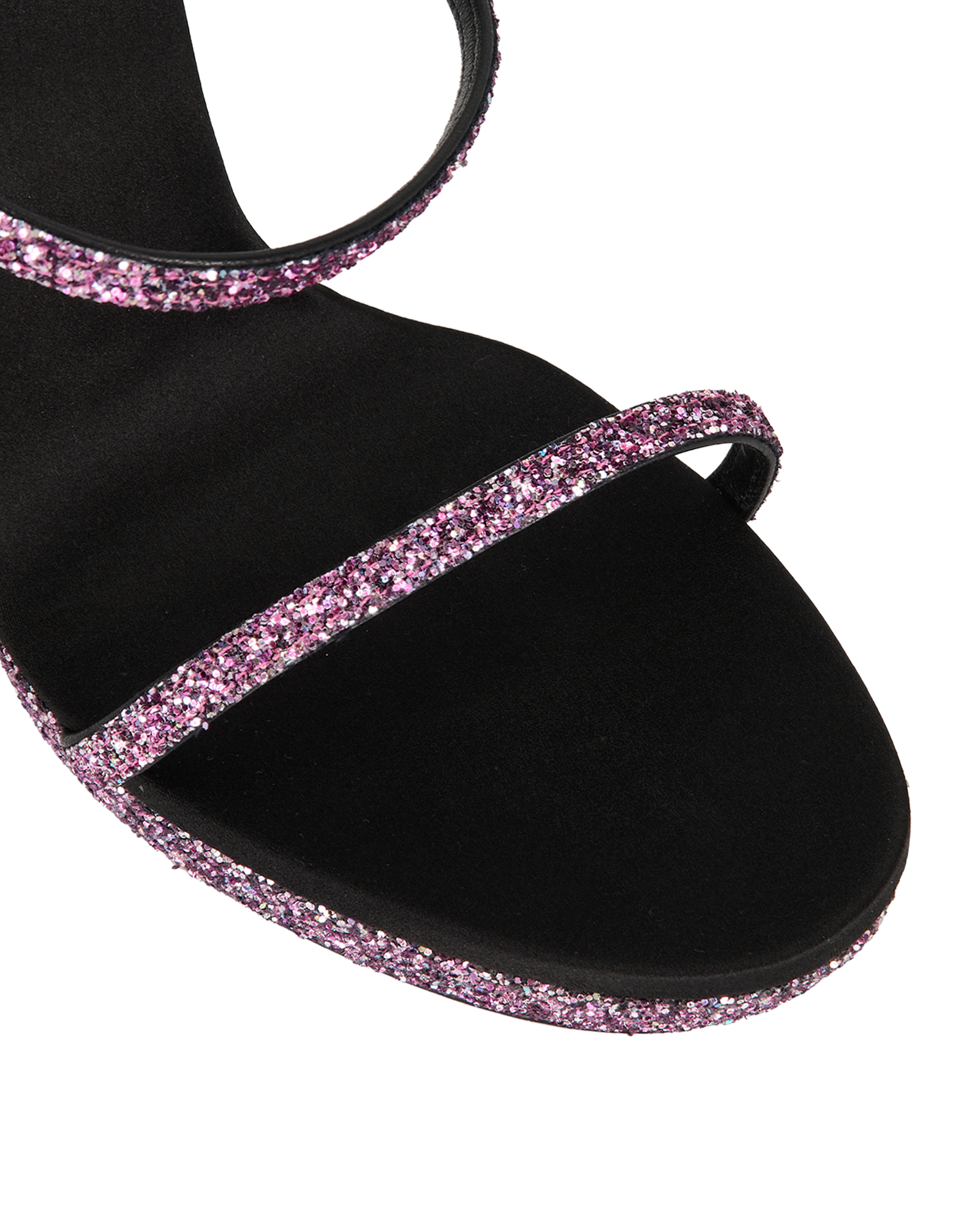 Saint Laurent Glitter Sandals, &pound;250, Shoes, Pink, Leather, Other view