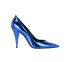 Saint Laurent Kiki Pumps, &pound;175, Shoes, Blue, Patent Leather, Front view