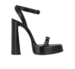Saint Laurent Platz Platforms, Leather, Black, UK5, DB/B, 4*
