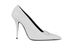 Saint Laurent pointed toe pumps, Leather, White, UK4.5, DB, 2*