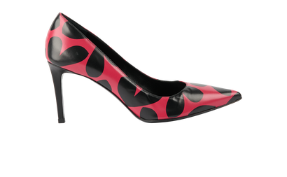Saint Laurent Big Hearts Paris Pumps, front view