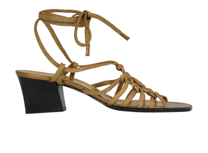 Saint Laurent Braided Sandals, front view