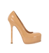 Saint Laurent Tribtoo Platforms, &pound;195, Shoes, Nude, Patent Leather, Front view