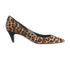 YSL Leopard Kitten Heels, front view