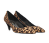YSL Leopard Kitten Heels, side view