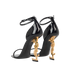 Yves Saint Laurent Opyum 110 Heels, £650, Shoes, Black/Gold, Patent Leather, Back view