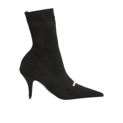 Balenciaga Ankle Heels, Fabric, Black, Size 37, B, 2*