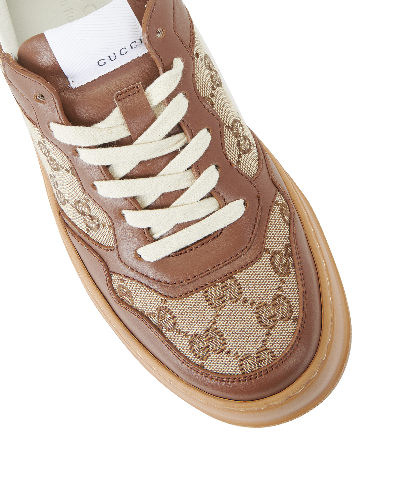 Gucci GG Trainers, &pound;310, Shoes, Brown/Tan, Canvas/Leather, Other view