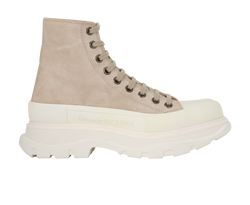 Alexander McQueen Tread Slick Trainers, Suede, Beige, UK7, DB/B, 2*