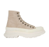 Alexander McQueen Tread Slick Trainers, &pound;190, Shoes, Beige, Suede, Front view