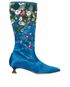 Manolo Blahnik Embellished Floral Boots, front view