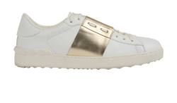 Valentino Open Low Top Trainers, Leather, White, MENS UK8, 3*