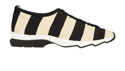 Fendi FF Striped Slip On Sneakers, front view