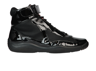 Prada America's Cup High Top Trainers, front view