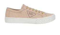 Prada Gabardine Wheel Trainers, Mens, Canvas, Beige, UK6, B, 2*