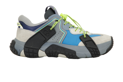 Valentino Wod Trainer, &pound;170, Shoes, Blue/Grey, Fabric/Suede, Front view