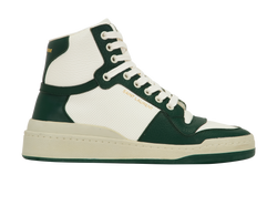 Saint Laurent SL24 Trainers, Leather, Green/White, UK5, 2*