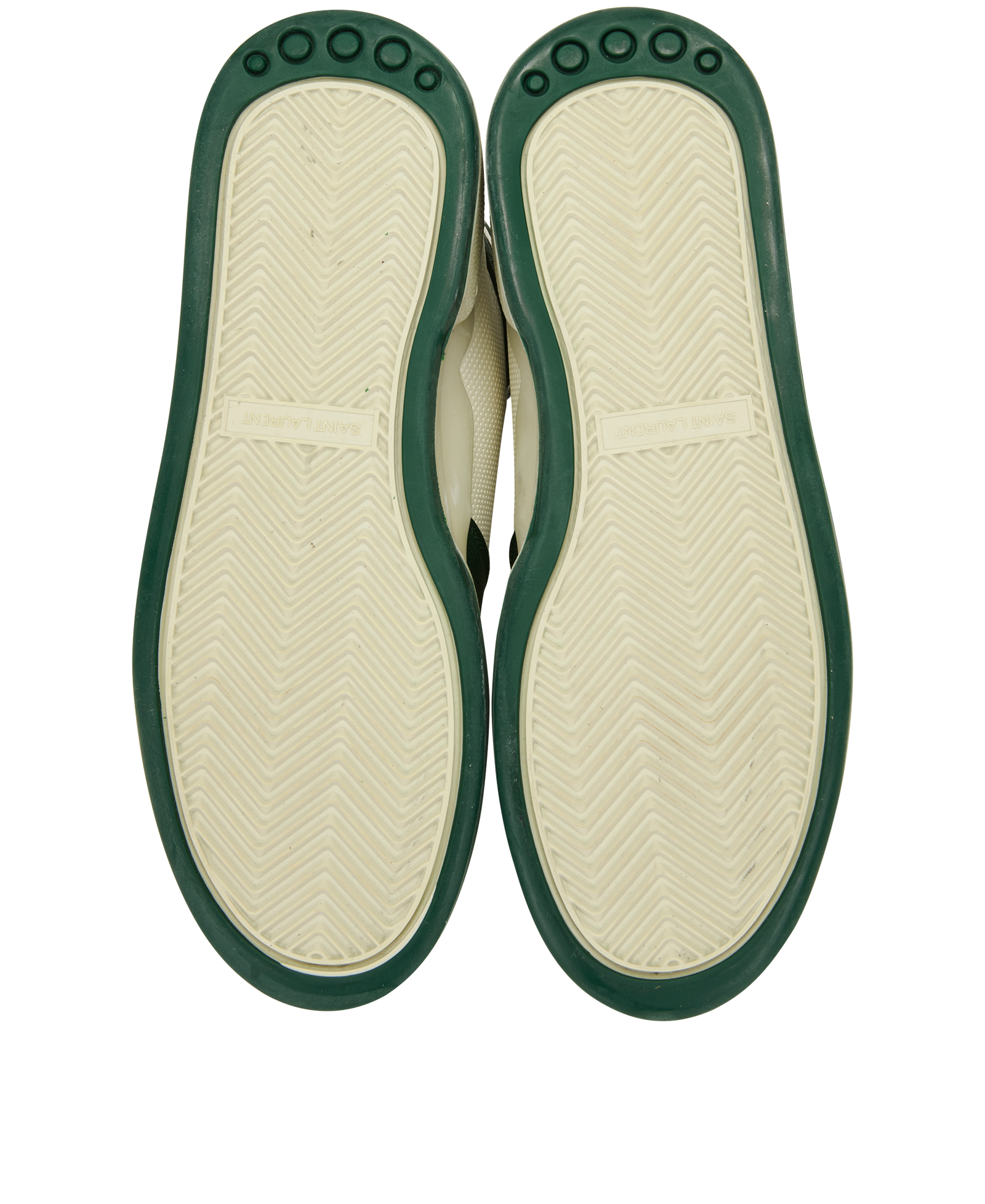Saint Laurent SL24 Trainers, &pound;110, Shoes, Green/White, Leather, Top view