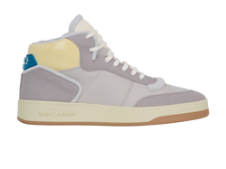 Saint Laurent SL80 High Top Trainers, Mens, Fabric, Grey, UK8, B/DB, 2*