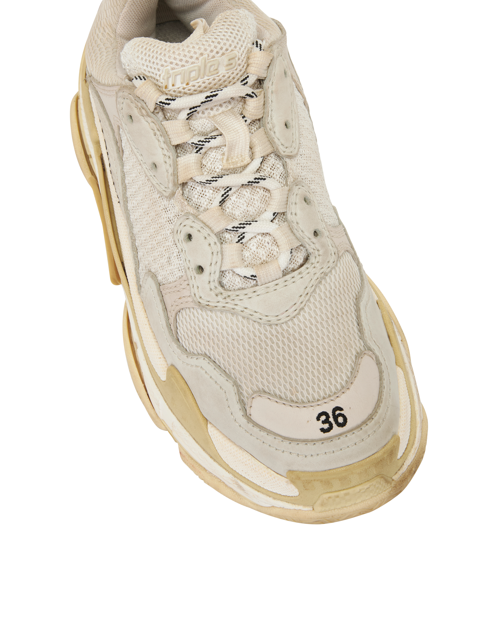 Balenciaga Triple S Trainers, &pound;195, Shoes, Beige, Mesh, Other view