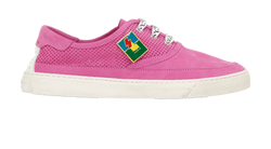 Saint Laurent Perforated Trainers, Suede, Pink, UK4.5, B/DB, 2*