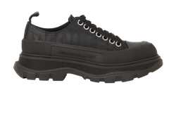 Alexander McQueen Tread Graffiti Trainers, Canvas, Black, UK6, B/DB, 3*