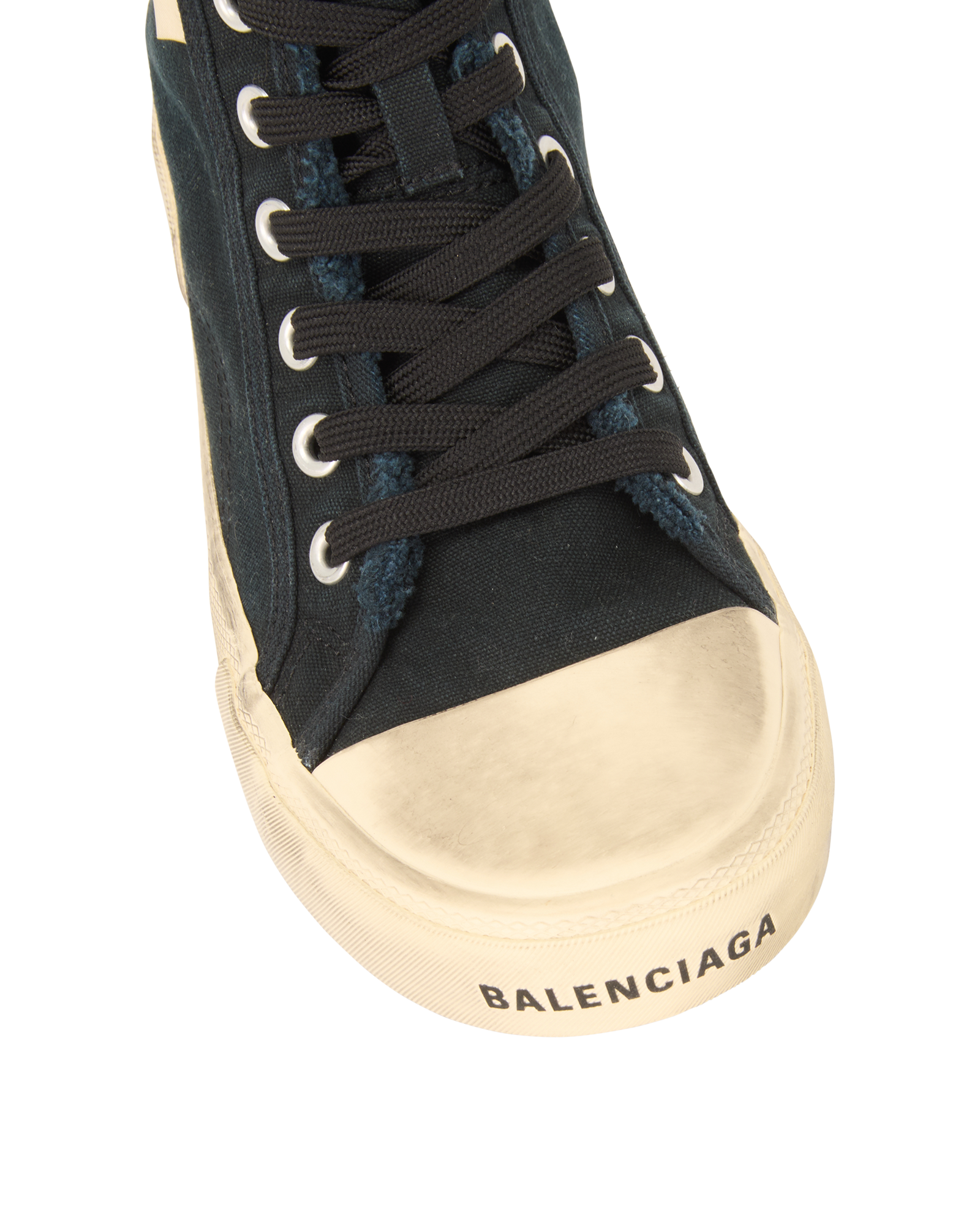 Balenciaga Paris High Top Trainers, &pound;220, Shoes, Black, Canvas, Other view
