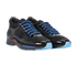Chanel Low Top Trainers, £380, Shoes, Black/Blue, Fabric/Patent Leather, Side view