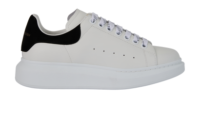 Alexander McQueen Oversized Trainers, &pound;220, Shoes, White, Leather, Front view
