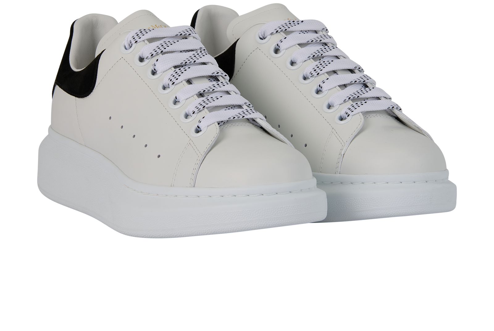 Alexander McQueen Oversized Trainers, &pound;220, Shoes, White, Leather, Side view