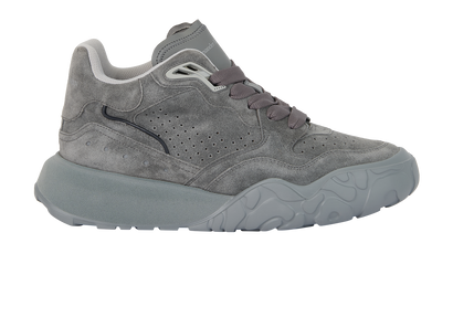 Alexander McQueen Basket Trainers, &pound;295, Shoes, Grey, Suede, Front view