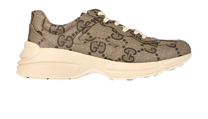 Gucci GG Rhyton Sneakers, £350, Shoes, Beige, Canvas, Front view