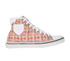 Saint Laurent Distressed-Effect Bedford Trainers, front view